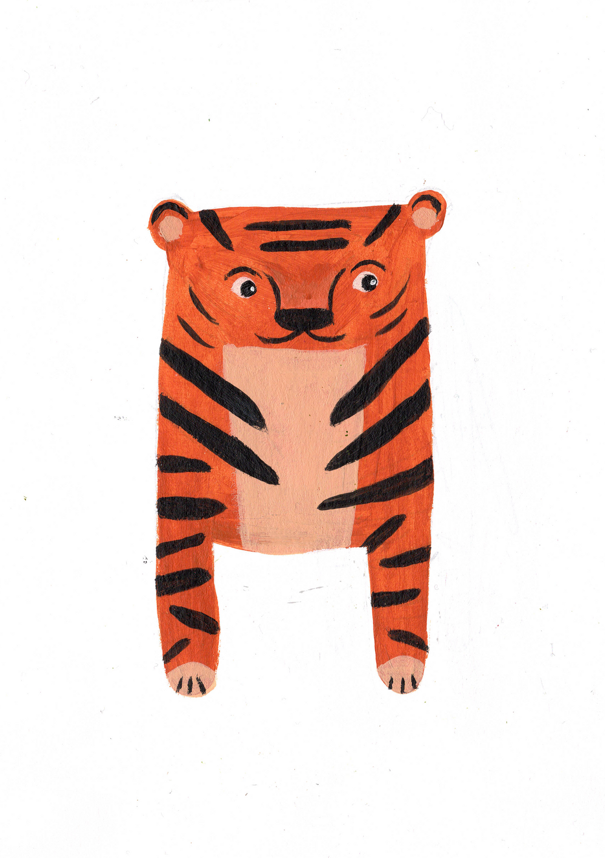 A5 Framed Original Tiger