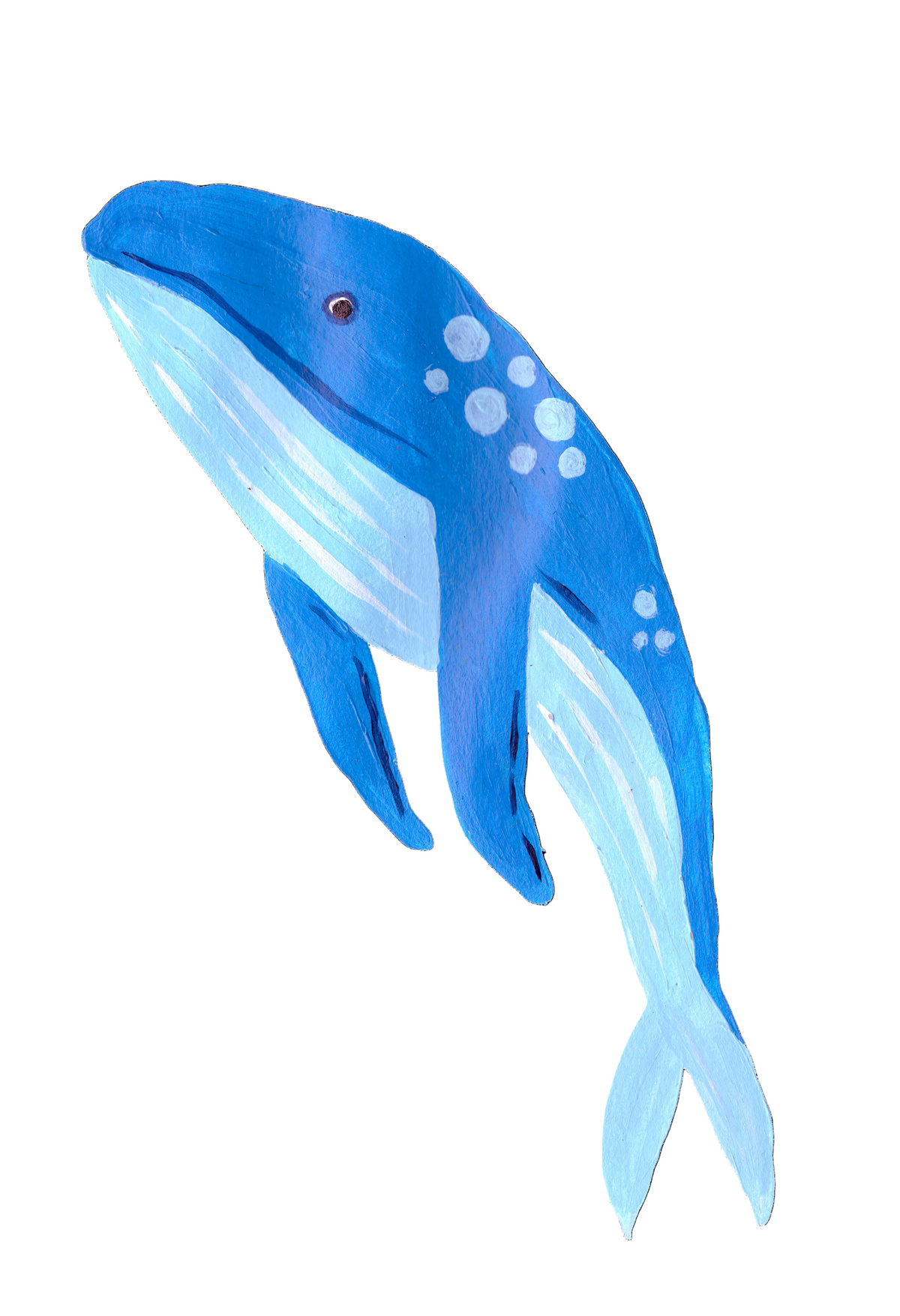 A5 Framed Original Whale