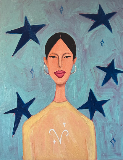 Aries Girl Prints