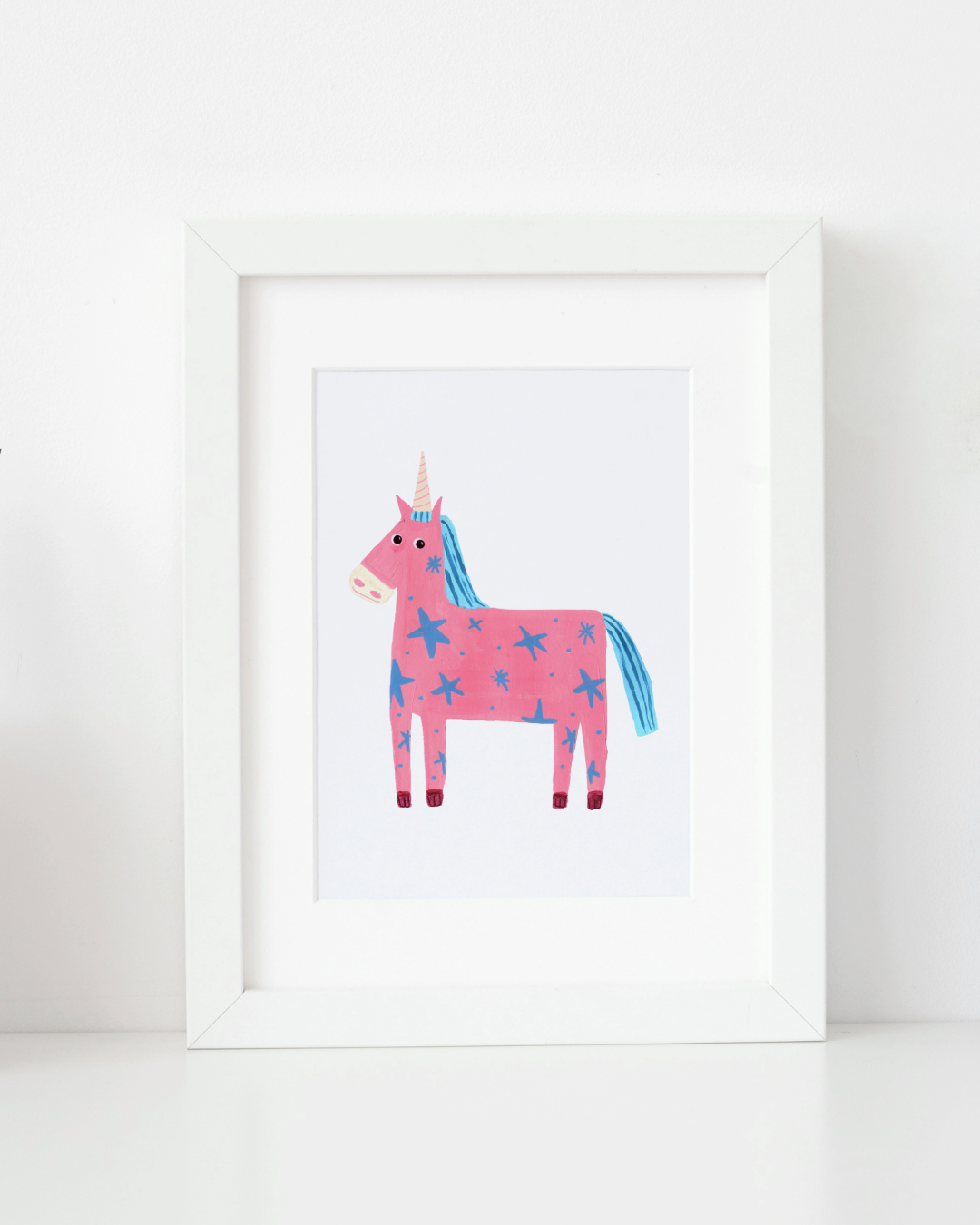 A5 Framed Original Unicorn
