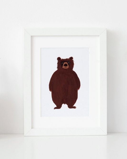 A5 Framed Original Bear