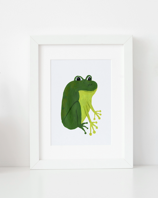 A5 Framed Original Frog