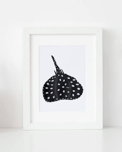 A5 Framed Original Xingu River Ray